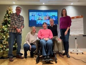 This picture shows members of the Global Task Force in Vancouver and joining virtually